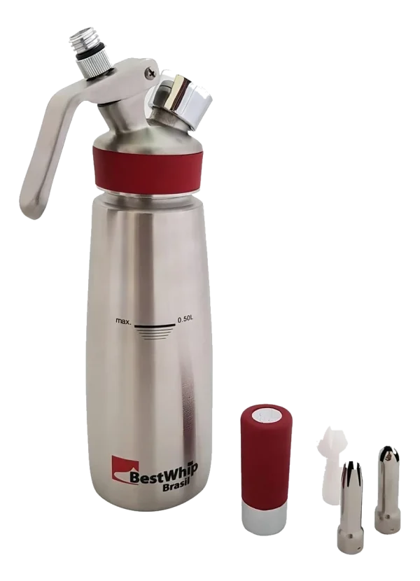 Garrafa para Chantilly 500ml Gourmet Pro Inox Best Whip — imagem 2