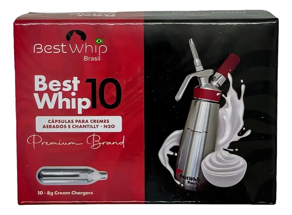 Kit Com 10 Cápsulas De Gás Para Chantilly N20 Best Whip — imagem 3
