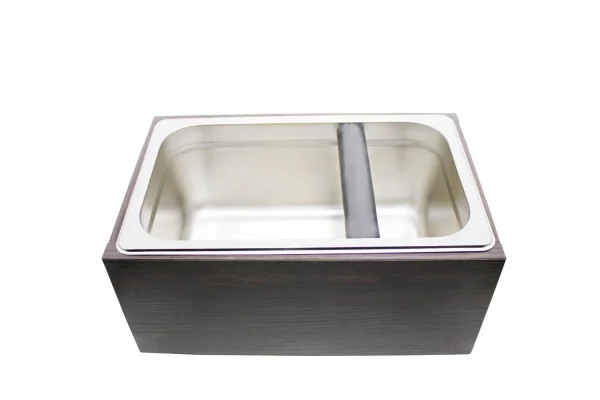 Batedor De Borra De Café Knock Box Inox E Madeira BestWhip — imagem 2