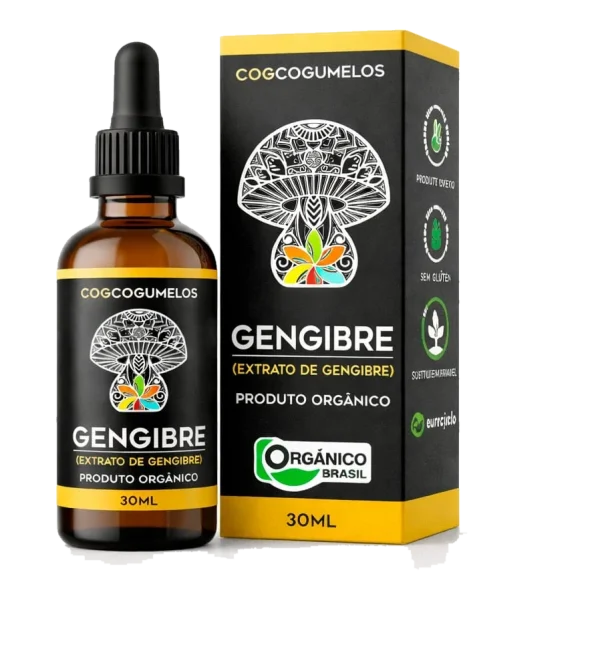 Extrato de Gengibre Orgânico COG Cogumelos 30ml — imagem 4