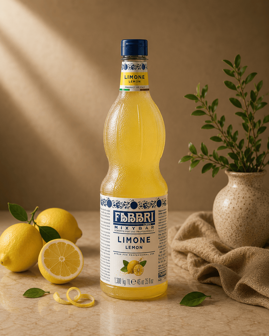 Xarope Profissional de Limão Siciliano 1 litro Mixybar Fabbri Limone