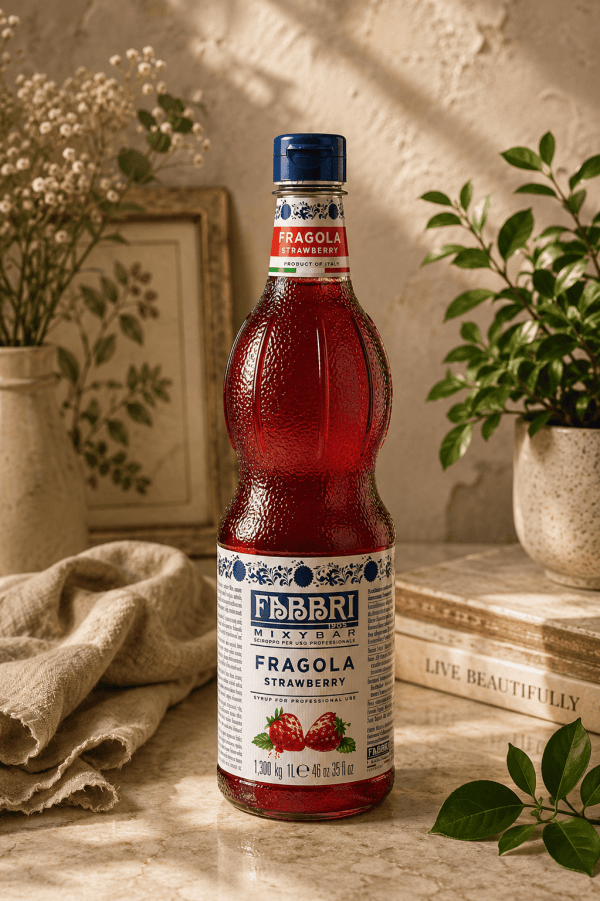 Xarope Fabbri de Morango 1 Litro Mixybar Fragola Concentrado Profissional