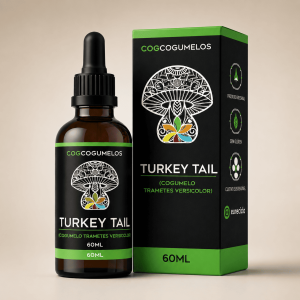 Extrato de Cogumelo Turkey Tail 60ml COG Cogumelos