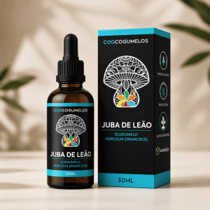 Extrato Juba de Leao COG Cogumelos 60ml Hericium Erinaceus