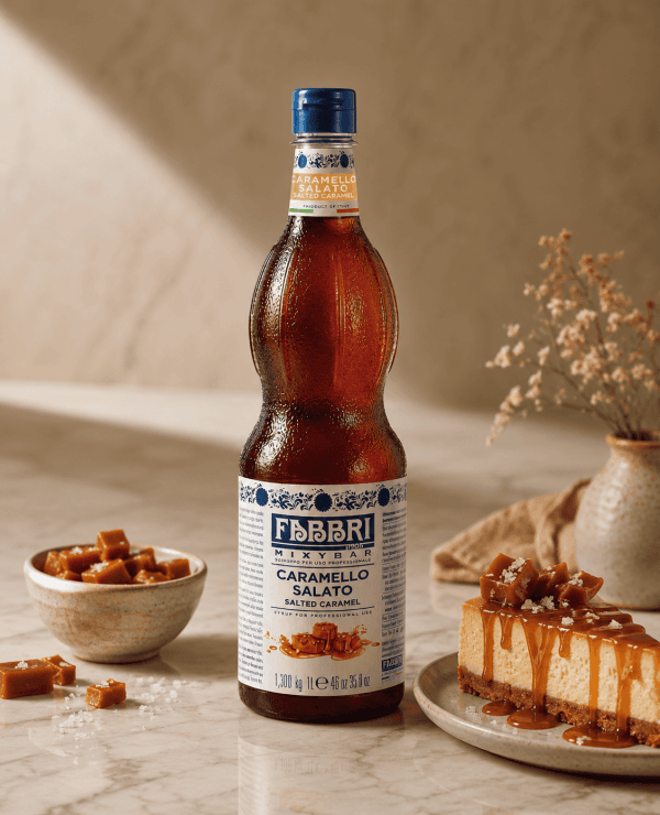 Xarope Fabbri Caramelo Salgado 1 Litro Mixybar Caramello Salato Concentrado Profissional