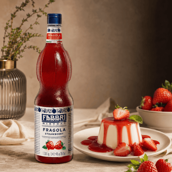 Xarope Fabbri de Morango 1 Litro Mixybar Fragola Concentrado Profissional