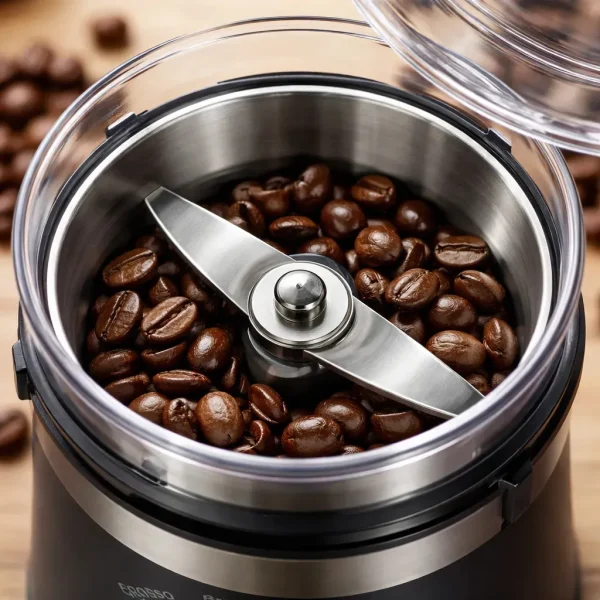 Moedor de Café Elétrico Hamilton Beach 2 Lâminas em aço Inox ajustável com Controle de Granulação