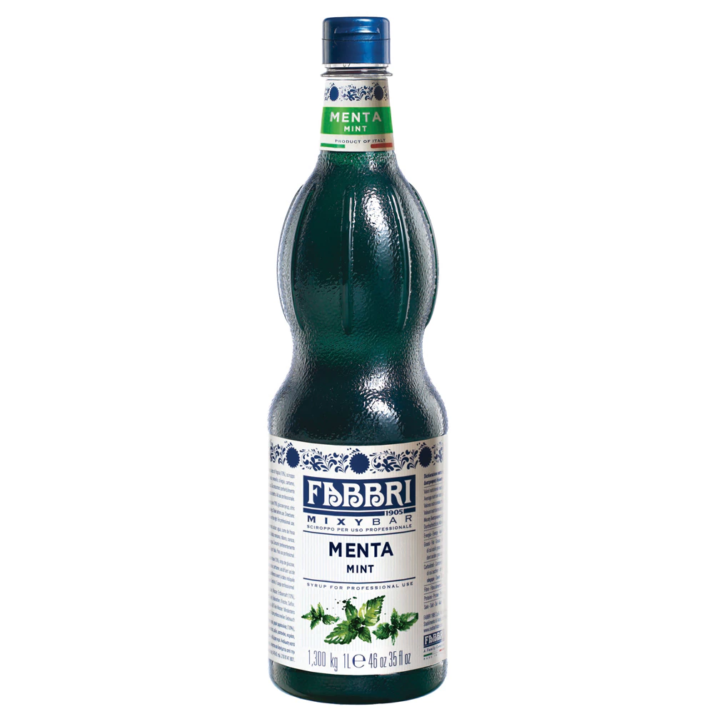 Xarope Fabbri Menta 1 Litro Mixybar Mint Concentrado Profissional