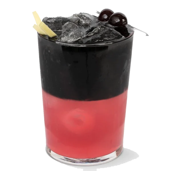 Drink com Xarope Fabbri Preto de Carvão Vegetal 500 ml Gum Nero Carbone Vegetale Concentrado Profissional