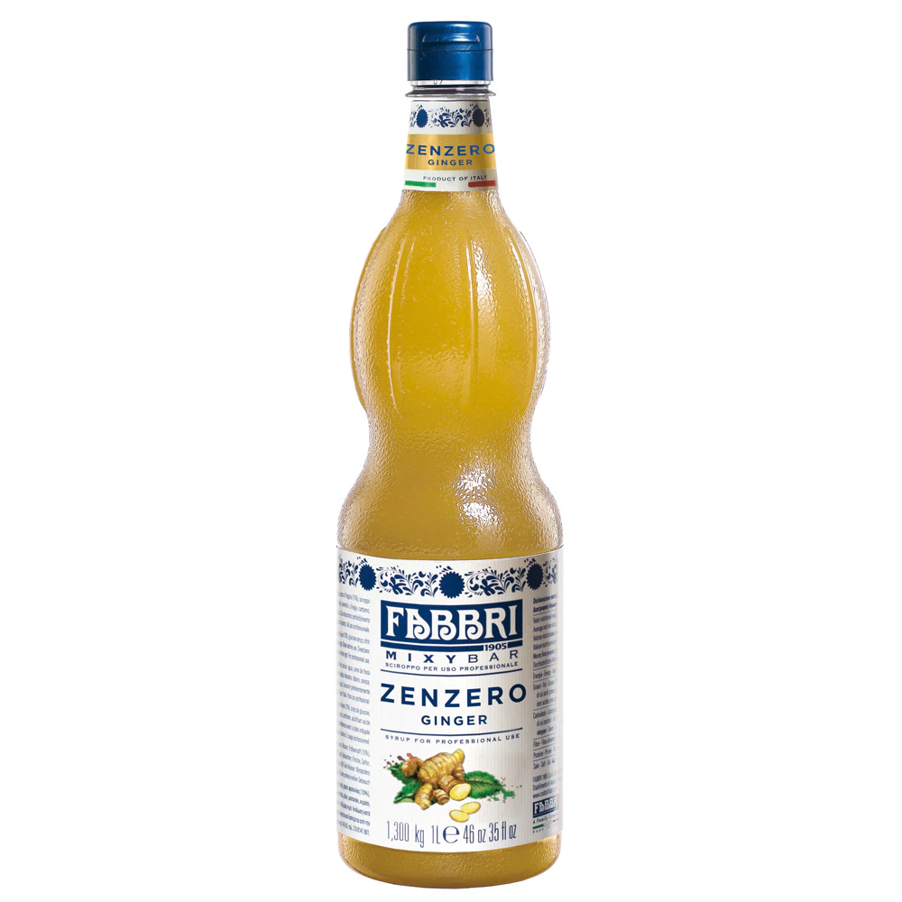Xarope Fabbri Gengibre 1 Litro Mixybar Zenzero Concentrado Profissional