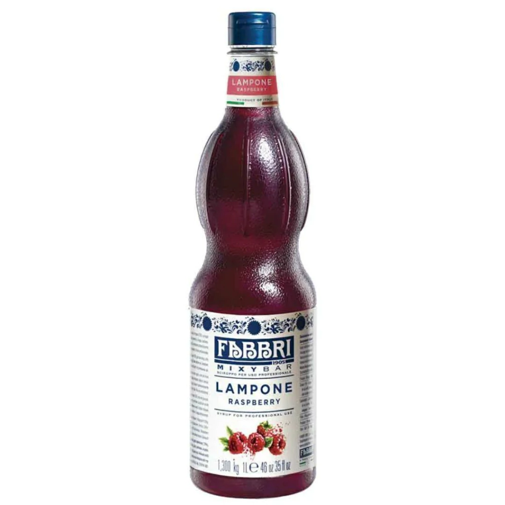 Xarope Fabbri Framboesa 1 litro Mixybar Lampone Concentrado Profissional
