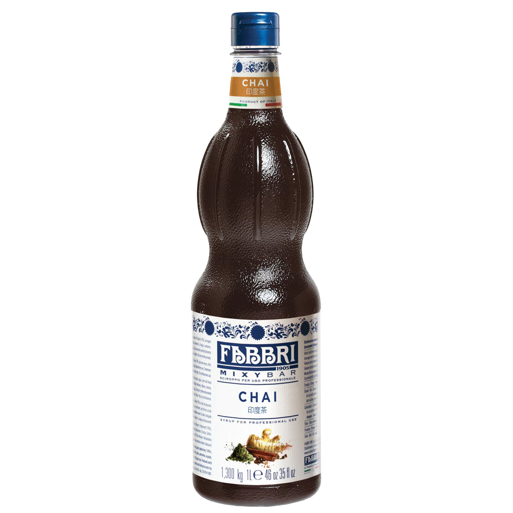 Xarope Fabbri Chai 1 litro Mixybar Chai Concentrado Profissional