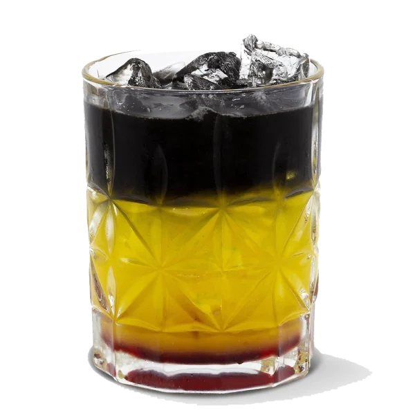 Drink com Xarope Fabbri Preto de Carvão Vegetal 500 ml Gum Nero Carbone Vegetale Concentrado Profissional