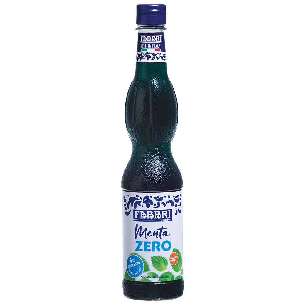 Xarope Fabbri Menta Sem Açúcar 560 ml Sciroppo Menta Zero Concentrado Profissional