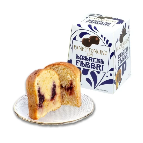 Panetone Italiano 100 gr Panettoncino con Amarena Fabbri — imagem 4