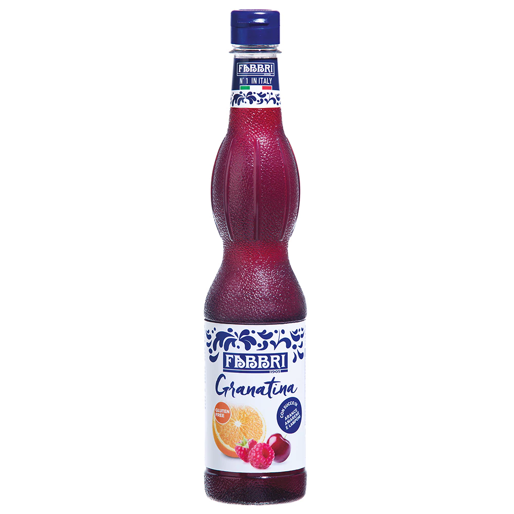 Xarope de Cranberry, Amarena e Laranja Fabbri 560 ml Sciroppo Granatina Concentrado Profissional