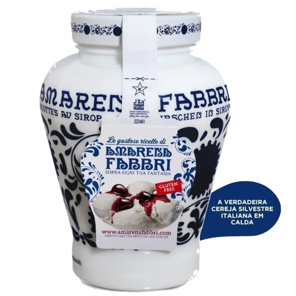 Amarena Fabbri Cerejas Silvestres Italianas em Calda Opaline 600 gr — imagem 4