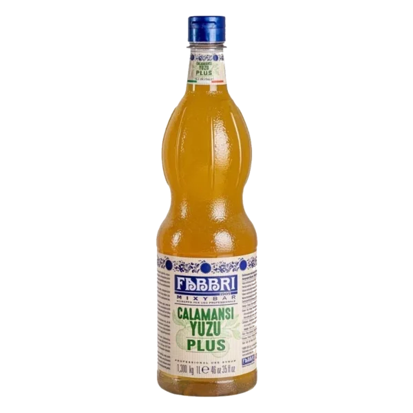 Xarope Fabbri Limão Filipino e Limão Japonês 1 Litro Mixybar Calamansi Yuzu Plus Concentrado Profissional