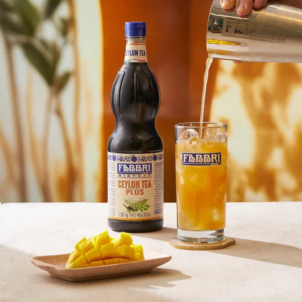 Xarope Fabbri Chá Preto 1 Litro Mixybar Ceylon Tea Plus Concentrado Profissional