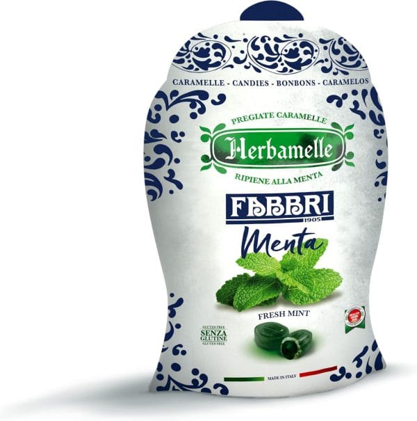 Bala de Menta Herbamelle Fabbri Menta 75 gr - Caramelos artesanais sabor menta — imagem 3