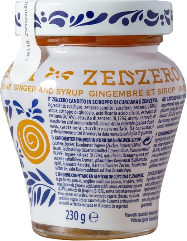 Zenzero Fabbri Gengibre em Calda Italiano 230 gr — imagem 4