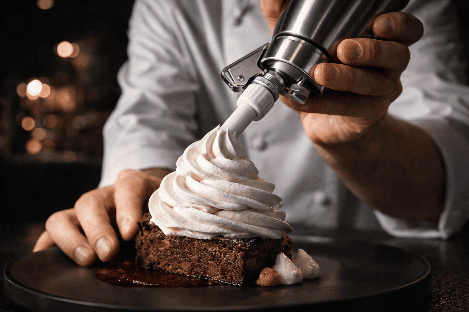 Barista profissional preparando bebidas