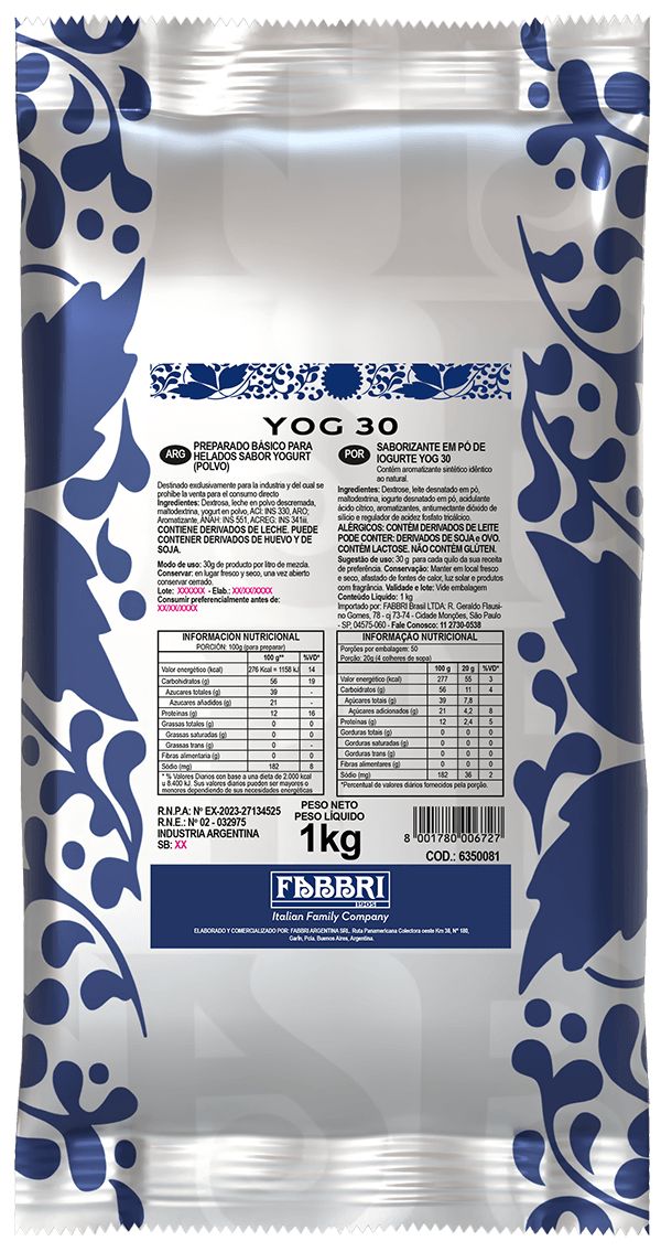 Fabbri YOG 30 1 kg