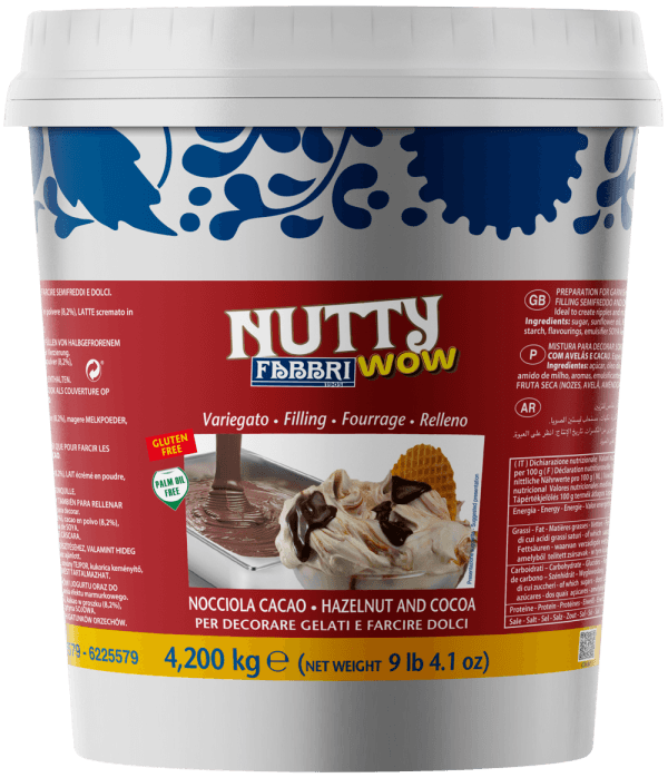 Fabbri WOW CREME DE AVELÃ COM CHOCOLATE 4,2 kg