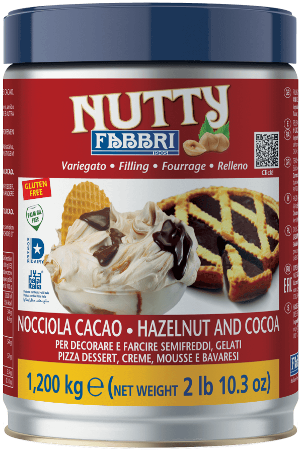 Fabbri CREME DE AVELÃ COM CHOCOLATE 1,2 kg