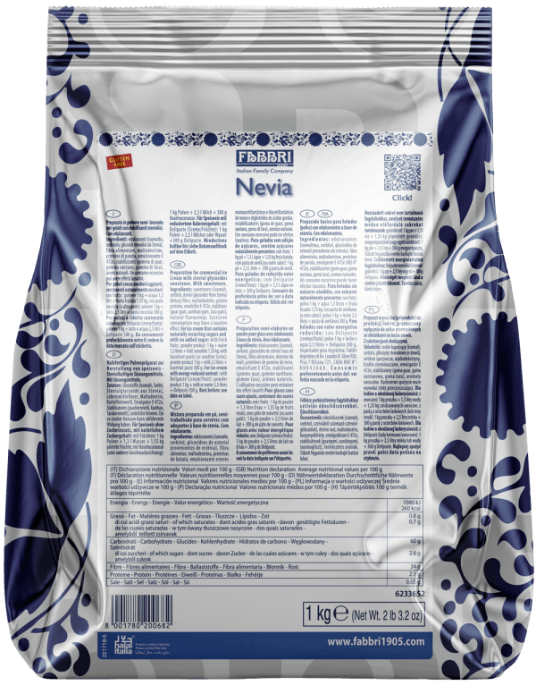 Fabbri NEVIA (BASE COM STEVIA) 1 kg