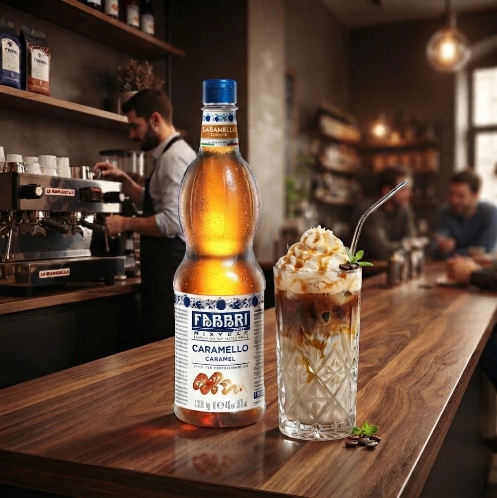 Xarope Caramelo: Aplicações Comerciais em Lattes, Frappés e Cafés Gelados