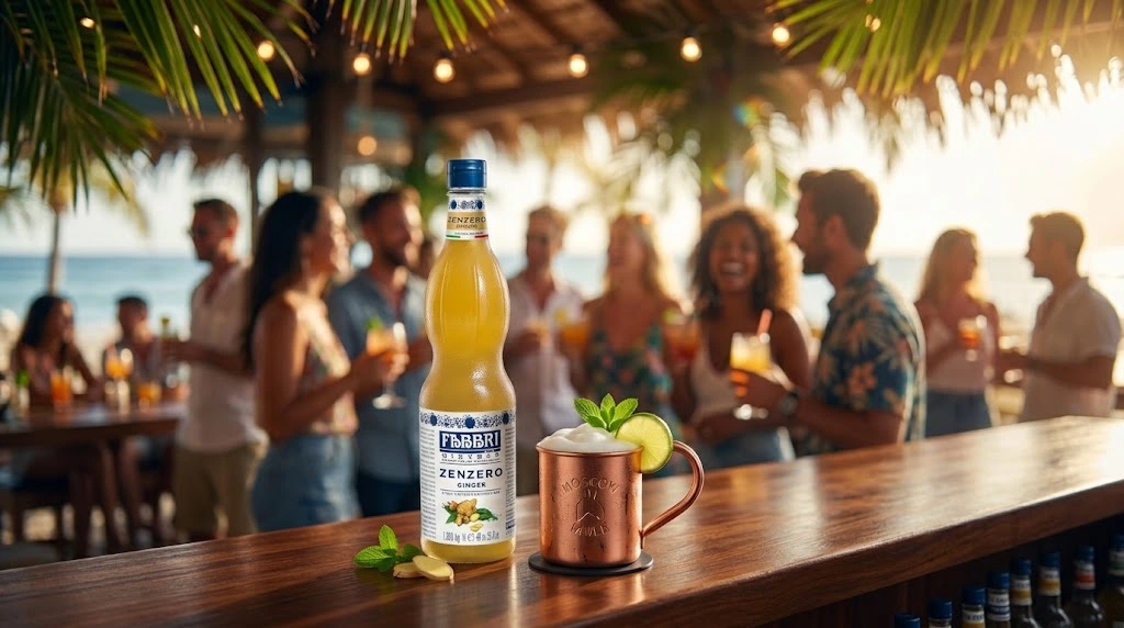 Xarope Fabbri Gengibre no Moscow Mule: Aplicação Profissional