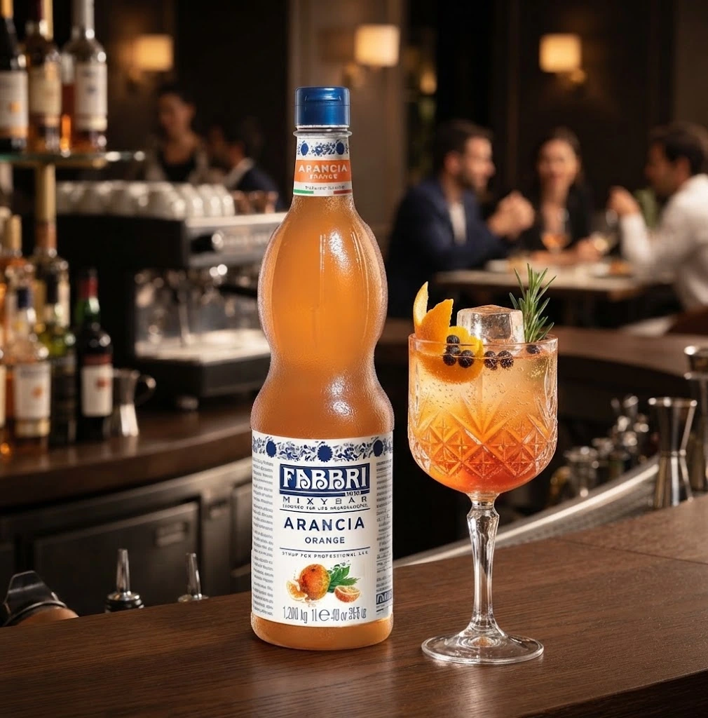 Xarope Fabbri Laranja para Orange Tonic: Drinks para Bares e Restaurantes