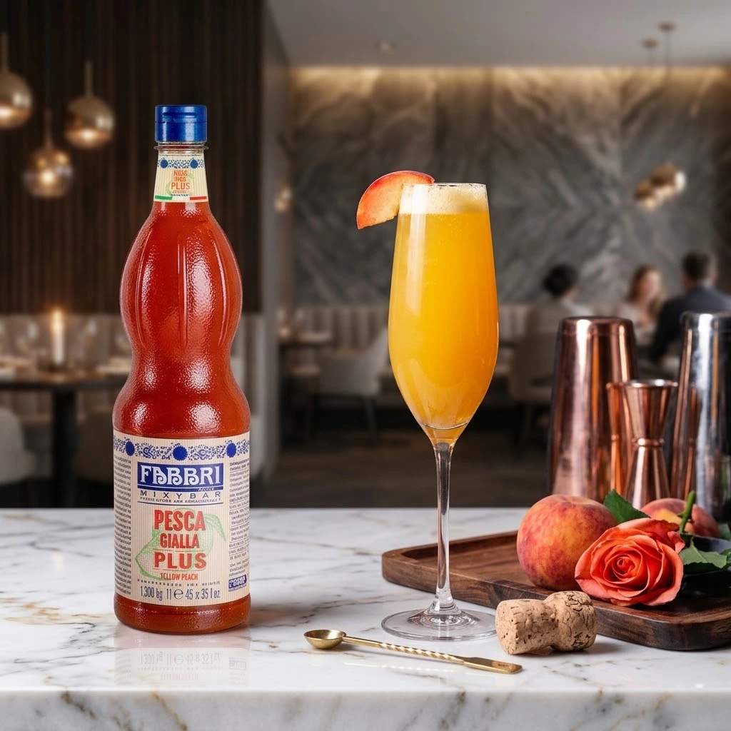 Xarope Fabbri Pêssego para Bellini: Como Ampliar o Cardápio de Drinks