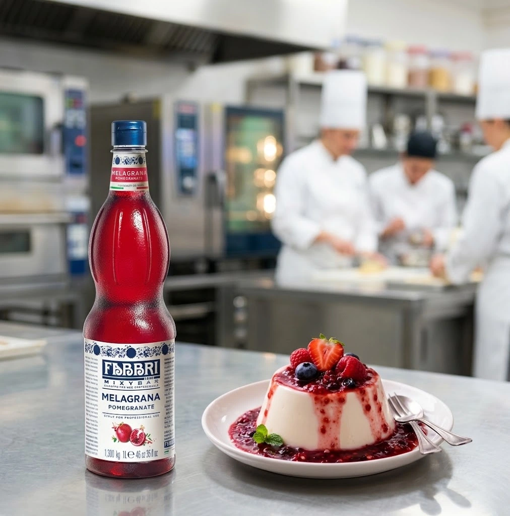 Xarope Fabbri Romã na Panna Cotta: Diferencial para Confeitarias