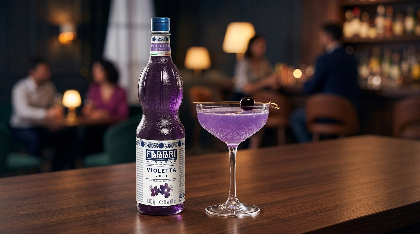 Drink Aviation com Xarope fabbri Violeta: Bebida Premium