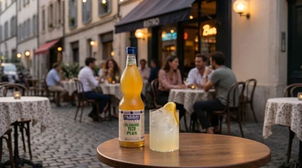 Spritz de Calamansi e Yuzu com Xarope Fabbri: Drink Premium